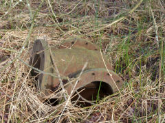 
Valve body next to the dam, Blaenrhondda, February 2012